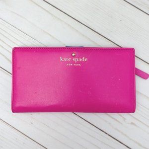 Kate Spade Stacey Hot Pink Vivid Snapdragon Wallet